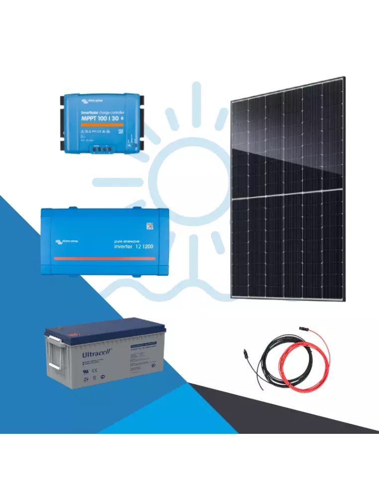 Kit solaire autonome 450Wc-3300Wh-1200VA Phoenix - APB Energy
