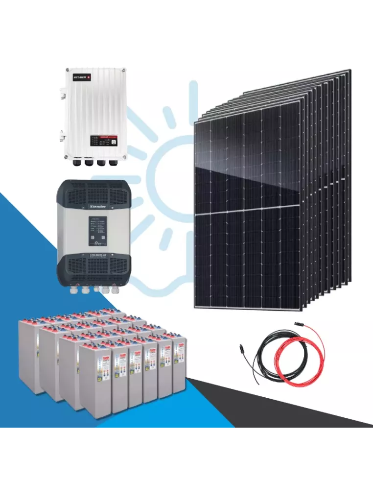 Kit solaire autonome 5400Wc-41200Wh-8000VA Xtender - APB Energy