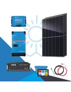 Kit autoconsommation avec batterie - monophasé - 1.8KWc - Pylontech, Victron
