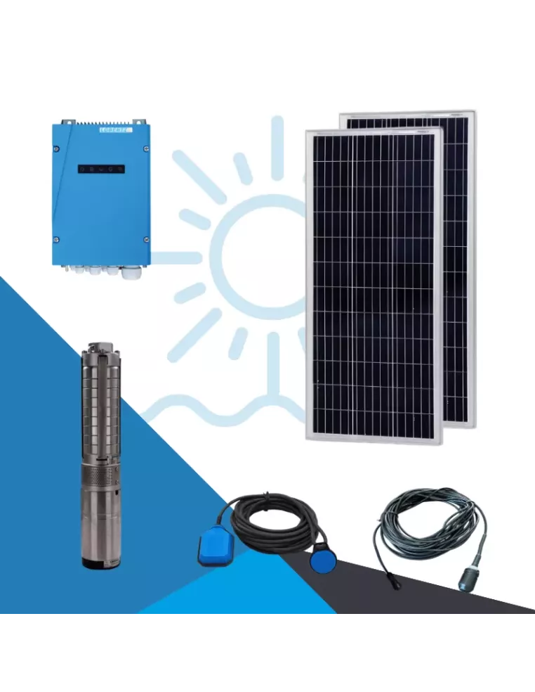 Retrouvez le kit pompage solaire PS2-150 C-SJ5-8 + 200Wc - APB Energy