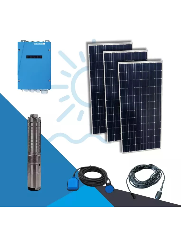 Retrouvez le kit pompage solaire PS2-200 C-SJ3-9 + 525Wc - APB Energy