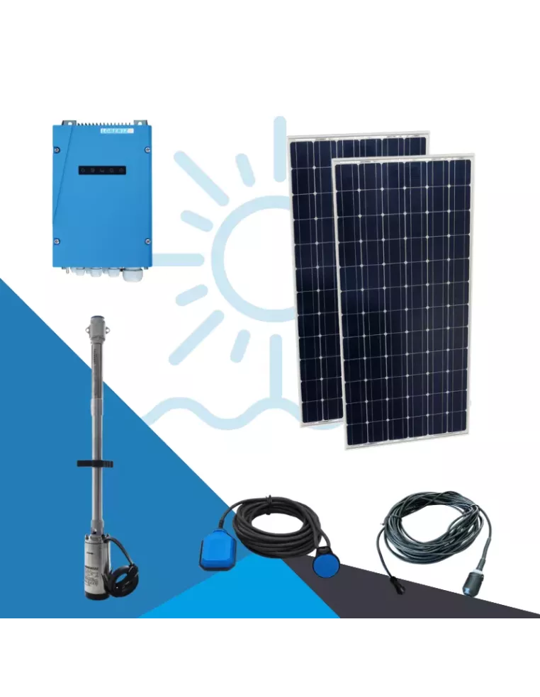 Retrouvez le kit pompage solaire PS2-200 HRE-07 + 350Wc - APB Energy