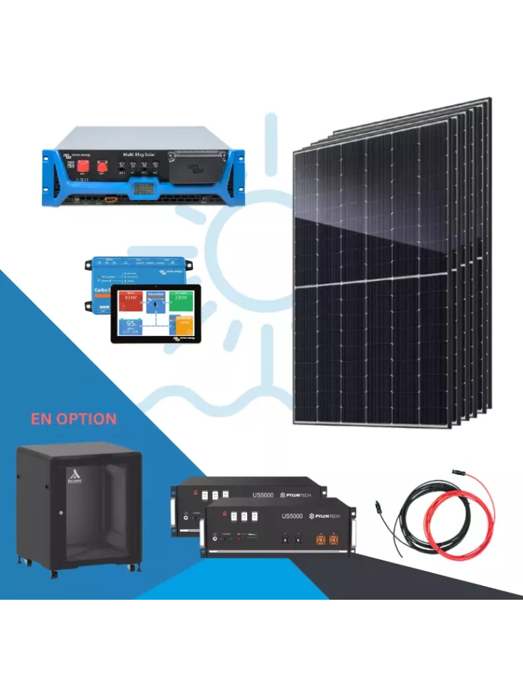 Kit solaire autonome avec batteries lithium - RS19 Victron Energy